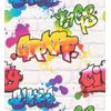 Papel Pintado Muro De Ladrillos Con Grafiti Multicolor Estilo Urbano Con Textura En Reliev - Urban Graffiti 127678 De Gaulan - Rollo De 10 M X 0,53 M