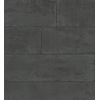 Papel Pintado Vinílico Lavable Muro De Bloques De Piedra Negra Con Textura En Relieve - Myrtos 127681 De Gaulan - Rollo De 10 M X 0,53 M
