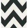 Papel Pintado Vinílico Lavable Rayas En Zigzag Retro Blanco Y Negro Con Relieve - Spica 453306 De Gaulan - Rollo De 10 M X 0,53 M