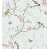 Papel Pintado Romántico De Pájaros Y Mariposas En Ramas De Árbol - Birdie 564686 De Gaulan - Rollo De 10 M X 0,53 M
