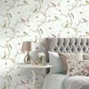 Papel Pintado Romántico De Pájaros Y Mariposas En Ramas De Árbol - Birdie 564686 De Gaulan - Rollo De 10 M X 0,53 M