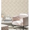 Papel Pintado Vinílico Lavable Geométrico En Relieve Estilo Finlandés Color Beige - Helsinki Ornaments 676315 De Gaulan - Rollo De 10 M X 1,06 M