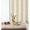 Papel Pintado Vinílico Lavable De Rayas Con Textura Efecto Textil En Relieve - Tamil Etnik Stripe 676345 De Gaulan - Rollo De 10 M X 1,06 M