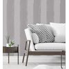 Papel Pintado Vinílico Lavable De Rayas Con Textura Efecto Textil En Relieve - Tamil Etnik Stripe 676346 De Gaulan - Rollo De 10 M X 1,06 M