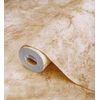 Papel Pintado Vinílico Efecto Estuco Beige En Relieve Con Vetas Metalizadas Doradas - Neptune Stone Texture 676355 De Gaulan - Rollo De 10 M X 1,06 M