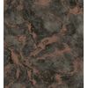 Papel Pintado Vinílico Efecto Estuco Negro En Relieve Con Vetas Metalizadas - Neptune Stone Texture 676360 De Gaulan - Rollo De 10 M X 1,06 M