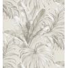 Papel Pintado Vinílico Lavable Tropical Hojas Plantas Beige Textura Óleo 3d - Habana Tropical 676366 De Gaulan - Rollo De 10 M X 1,06 M