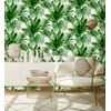 Papel Pintado Vinílico Lavable Tropical Hojas Plantas Verde Textura Óleo 3d - Habana Tropical 676369 De Gaulan - Rollo De 10 M X 1,06 M