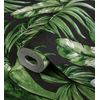 Papel Pintado Vinílico Lavable Tropical Hojas Plantas Verde Negro Textura Óleo - Habana Tropical 676370 De Gaulan - Rollo De 10 M X 1,06 M