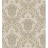 Papel Pintado Vinílico De Damasco Hindú Efecto Textura De Tela Tejida En Relieve - Alexander Damask 676431 De Gaulan - Rollo De 10 M X 1,06 M