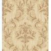 Papel Pintado Vinílico Damasco Clásico Camel Efecto Textura De Tela Tejida En Relieve - Bizans Damask 676876 De Gaulan - Rollo De 10 M X 1,06 M