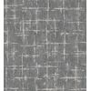 Papel Pintado Vinílico Moderno Gris Oscuro Con Textura Y Toques Metalizados - Moma Lines 679148 De Gaulan - Rollo De 10 M X 1,06 M
