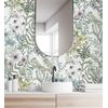 Papel Pintado Vinílico Ecológico Lavable Flores Y Plantas Hojas Silvestres - Marseille 679379 De Gaulan - Rollo De 10 M X 0,53 M