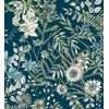 Papel Pintado Vinílico Ecológico Lavable Flores Y Plantas Hojas Silvestres - Marseille 679380 De Gaulan - Rollo De 10 M X 0,53 M