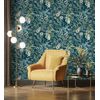 Papel Pintado Vinílico Ecológico Lavable Flores Y Plantas Hojas Silvestres - Marseille 679380 De Gaulan - Rollo De 10 M X 0,53 M