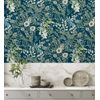 Papel Pintado Vinílico Ecológico Lavable Flores Y Plantas Hojas Silvestres - Marseille 679380 De Gaulan - Rollo De 10 M X 0,53 M