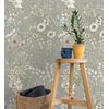 Papel Pintado Vinílico Ecológico Lavable Flores Y Plantas Hojas Silvestres - Marseille 679381 De Gaulan - Rollo De 10 M X 0,53 M