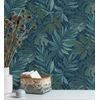 Papel Pintado Vinílico Ecológico Hojas Grandes Monstera Turquesa Tropical - Palm Springs 679452 De Gaulan - Rollo De 10 M X 0,53 M