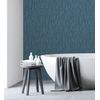 Papel Pintado Vinílico Ecológico Textura En Relieve Color Tonos Azules - Belize 679541 De Gaulan - Rollo De 10 M X 0,53 M