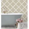 Papel Pintado Vinílico Ecológico De Rombos Difuminados Beige - Norden House 679660 De Gaulan - Rollo De 10 M X 0,53 M