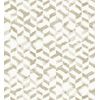 Papel Pintado Vinílico Ecológico Geométrico Con Textura Y Beige Metalizado - Kenmore 679781 De Gaulan - Rollo De 10 M X 0,53 M