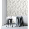 Papel Pintado Vinílico Ecológico Geométrico De Textura Y Tonos Grises Claros - Kenmore 679783 De Gaulan - Rollo De 10 M X 0,53 M