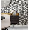 Papel Pintado Vinílico Ecológico Geométrico Moderno Blanco Y Negro - Monaco 679834 De Gaulan - Rollo De 10 M X 0,53 M