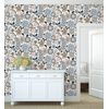 Papel Pintado Vinílico Ecológico De Flores Dibujadas Estilo Retro - Garden Flowers 680615 De Gaulan - Rollo De 10 M X 0,53 M