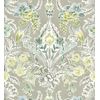 Papel Pintado Vinílico Ecológico De Flores Y Pájaros Estilo Inglés - Kensington Floral 680647 De Gaulan - Rollo De 10 M X 0,53 M