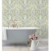 Papel Pintado Vinílico Ecológico De Flores Y Pájaros Estilo Inglés - Kensington Floral 680647 De Gaulan - Rollo De 10 M X 0,53 M