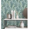 Papel Pintado Vinílico Ecológico Decorativo De Hojas Tropicales - Palmer Hill 680739 De Gaulan - Rollo De 10 M X 0,53 M