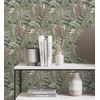 Papel Pintado Vinílico Ecológico Decorativo De Hojas Tropicales - Palmer Hill 680741 De Gaulan - Rollo De 10 M X 0,53 M