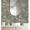 Papel Pintado Vinílico Ecológico Decorativo De Hojas Tropicales - Palmer Hill 680741 De Gaulan - Rollo De 10 M X 0,53 M