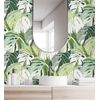 Papel Pintado Vinílico Ecológico Hojas Tropicales Verdes - Tropical Island 680771 De Gaulan - Rollo De 10 M X 0,53 M