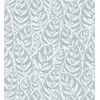 Papel Pintado Vinílico Ecológico De Hojas Moderno Celeste Con Textura - Lost Garden 680845 De Gaulan - Rollo De 10 M X 0,53 M