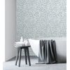 Papel Pintado Vinílico Ecológico De Hojas Moderno Celeste Con Textura - Lost Garden 680845 De Gaulan - Rollo De 10 M X 0,53 M