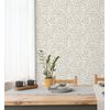 Papel Pintado Vinílico Ecológico De Hojas Moderno Beige Con Textura - Lost Garden 680847 De Gaulan - Rollo De 10 M X 0,53 M