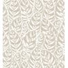 Papel Pintado Vinílico Ecológico De Hojas Moderno Beige Con Textura - Lost Garden 680847 De Gaulan - Rollo De 10 M X 0,53 M