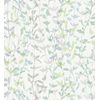 Papel Pintado Vinílico Ecológico De Ramas Y Hojas Con Textura - Elva Forest 680856 De Gaulan - Rollo De 10 M X 0,53 M