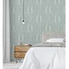 Papel Pintado Vinílico Ecológico De Damasco Hindú De Hojas Con Textura - Scandi Palace 680864 De Gaulan - Rollo De 10 M X 0,53 M