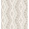 Papel Pintado Lavable Geométrico Moderno Rombo Zigzag Beige - Nordic Dimension 680933 De Gaulan - Rollo De 10 M X 0,53 M