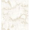 Papel Pintado Lavable Imitando Al Mármol Blanco Con Vetas Beige - Veneto Marble 680936 De Gaulan - Rollo De 10 M X 0,53 M