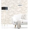 Papel Pintado Lavable Imitando Al Mármol Blanco Con Vetas Beige - Veneto Marble 680936 De Gaulan - Rollo De 10 M X 0,53 M