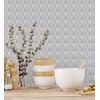 Papel Pintado Vinílico Lavable Ligeramente Metalizado Con Textura En Relieve - Claxton Tiles 680967 De Gaulan - Rollo De 10 M X 1,06 M