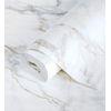 Papel Pintado Vinílico Lavable Efecto Mármol De Carrara Vetas En Relieve - Durango 681003 De Gaulan - Rollo De 10 M X 1,06 M