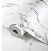 Papel Pintado Vinílico Lavable Efecto Mármol De Carrara Vetas En Relieve - Durango 681004 De Gaulan - Rollo De 10 M X 1,06 M