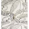 Papel Pintado Lavable Hojas Tropicales Y Flamencos Estilo Art Déco - Luxury Flamand 681299 De Gaulan - Rollo De 10 M X 0,53 M