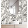 Papel Pintado Lavable Hojas Tropicales Y Flamencos Estilo Art Déco - Luxury Flamand 681299 De Gaulan - Rollo De 10 M X 0,53 M