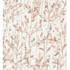 Papel Pintado Vinílico Lavable De Hojas En Tonos Rosa Acuarela De Diseño Moderno Estilo Bo - Amy Leaf 681439 De Gaulan - Rollo De 10 M X 0,52 M