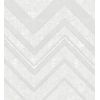 Papel Pintado Vinílico Geométrico Zigzag Blanco Con Textura En Relieve - Enzo Spike 681655 De Gaulan - Rollo De 10 M X 1,06 M